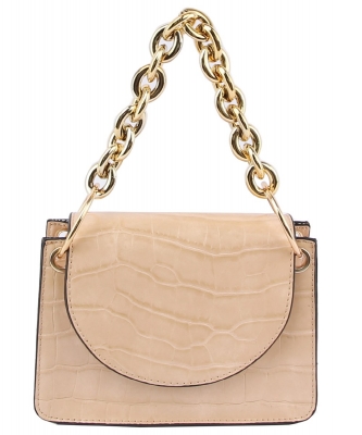 Croc Chain Link Convertible Bag Fanny Pack LHU428 BLUSH